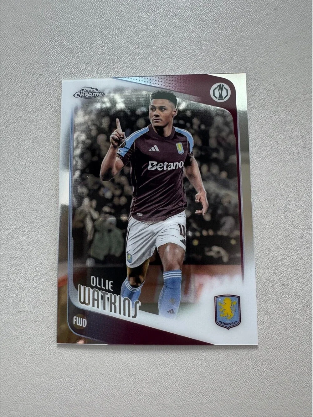 Topps Chrome 2026 UEFA Europa League Ollie Watkins Aston Villa Refractor #124 NM